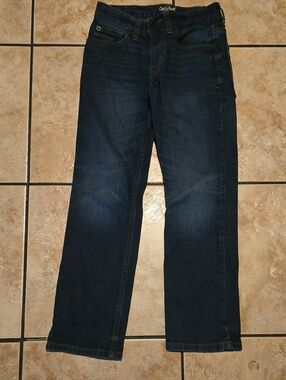 Cat & Jack Men's Dark Indigo Straight Jeans